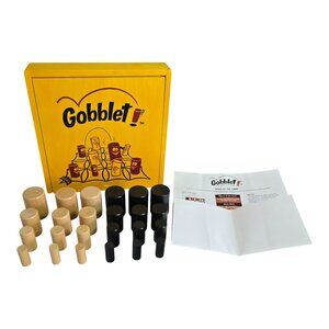 Vintage GOBBLET! Wooden Board Game 100% COMPLETE! Blue Orange Games 2000